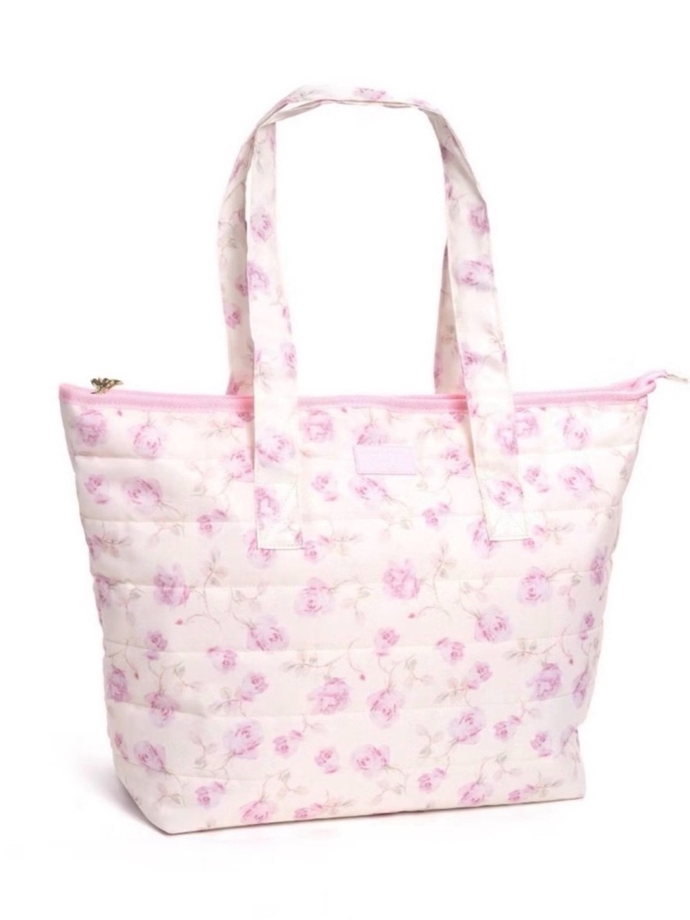 LoveShackFancy x Yoobi Floral Quilted Pink Tote Bag. NWT
